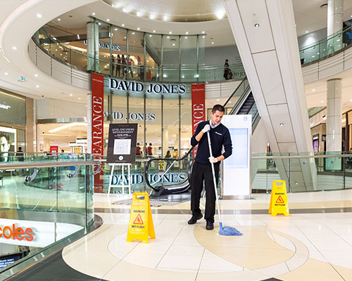 mall cleaning
